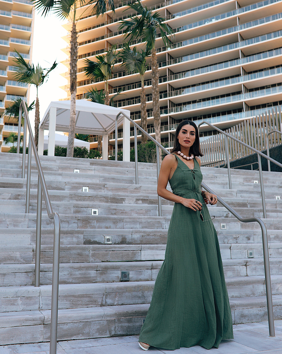 vestido verde para convidada