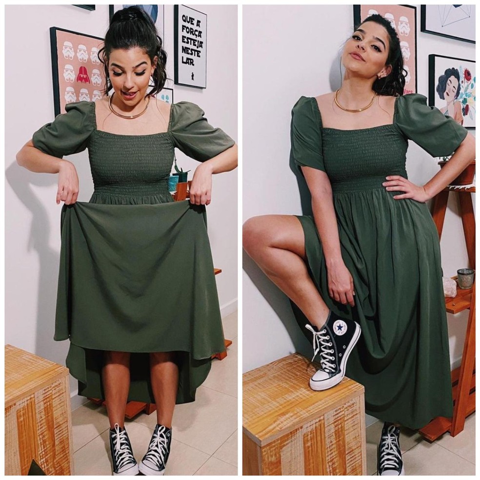 acessórios para vestido verde