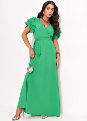 vestido verde para formatura