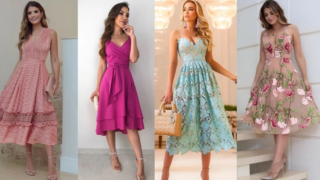 vestido midi minimalista