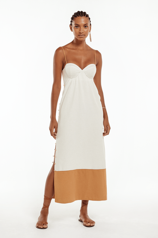 vestido off white longo para verão