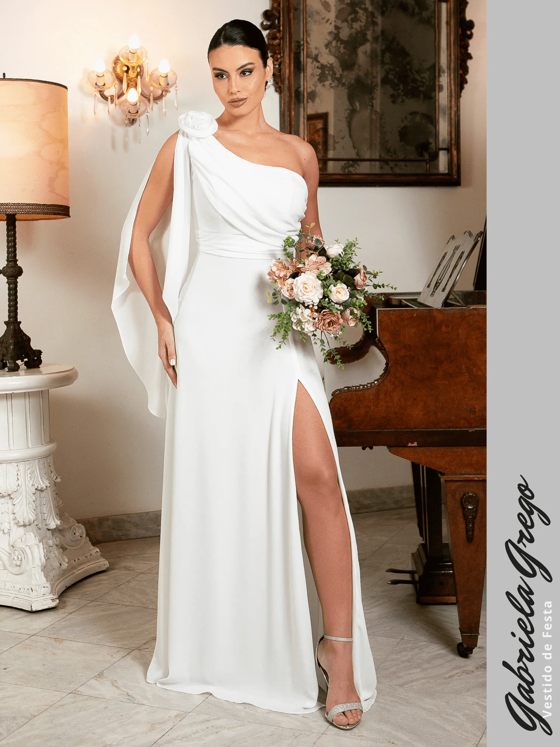vestido off white longo tomara que caia