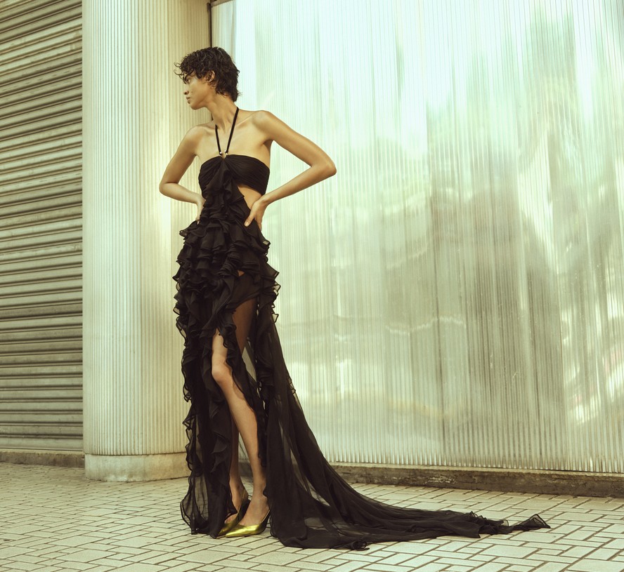 vestido alfaiataria balada