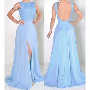 vestido azul para madrinha casamento de dia