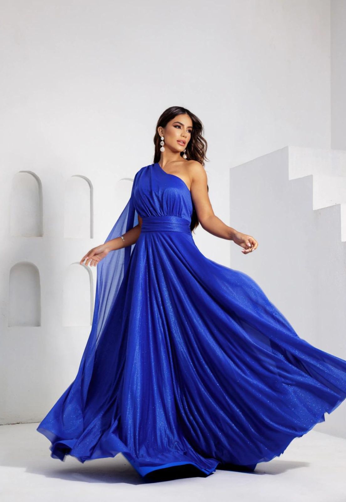 vestido para madrinha azul royal