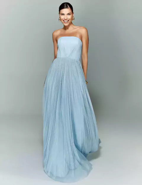 vestido madrinha azul serenity vs azul marinho