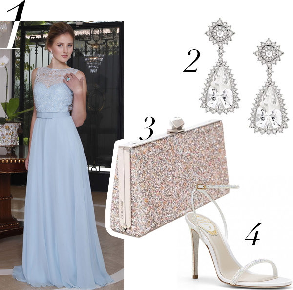 vestido para madrinha de casamento azul