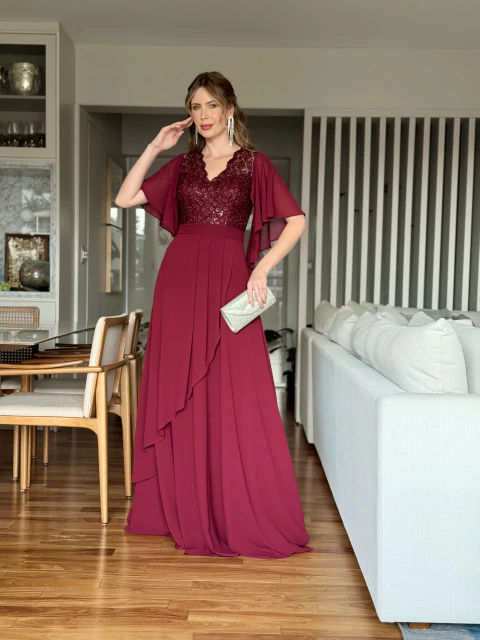 preço vestido madrinha casamento marsala