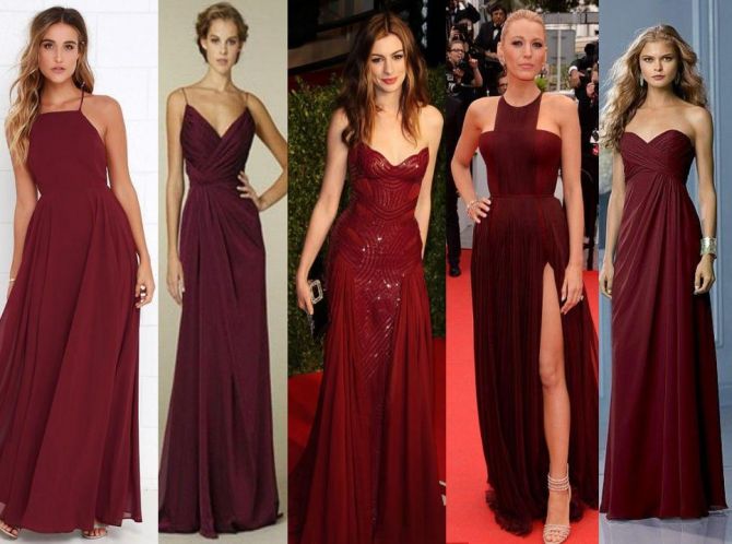 vestido madrinha marsala vs bordô