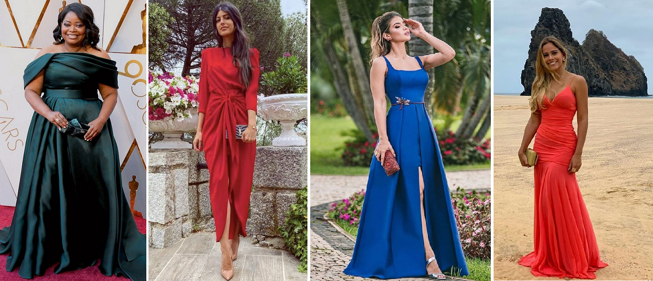 inspiração vestido de madrinha marsala casamento civil