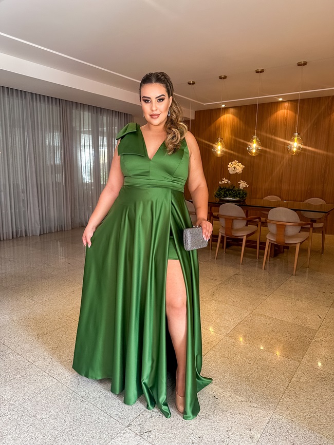 inspiração vestido madrinha verde oliva
