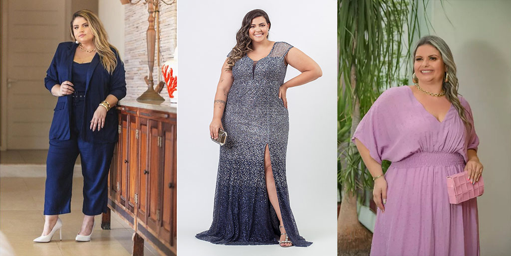 vestido plus size plissado