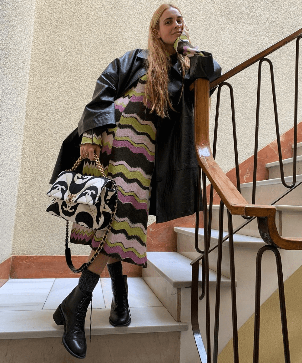 vestido preto e branco farm looks