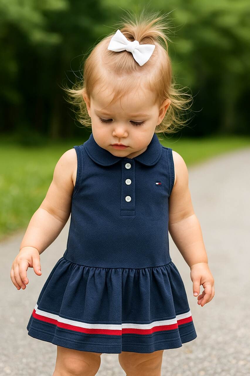 Vestido infantil Tommy Hilfiger branco