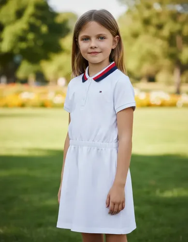 Vestido infantil Tommy Hilfiger chemise