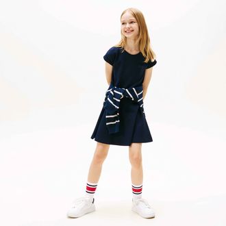 Vestido infantil Tommy Hilfiger azul marinho