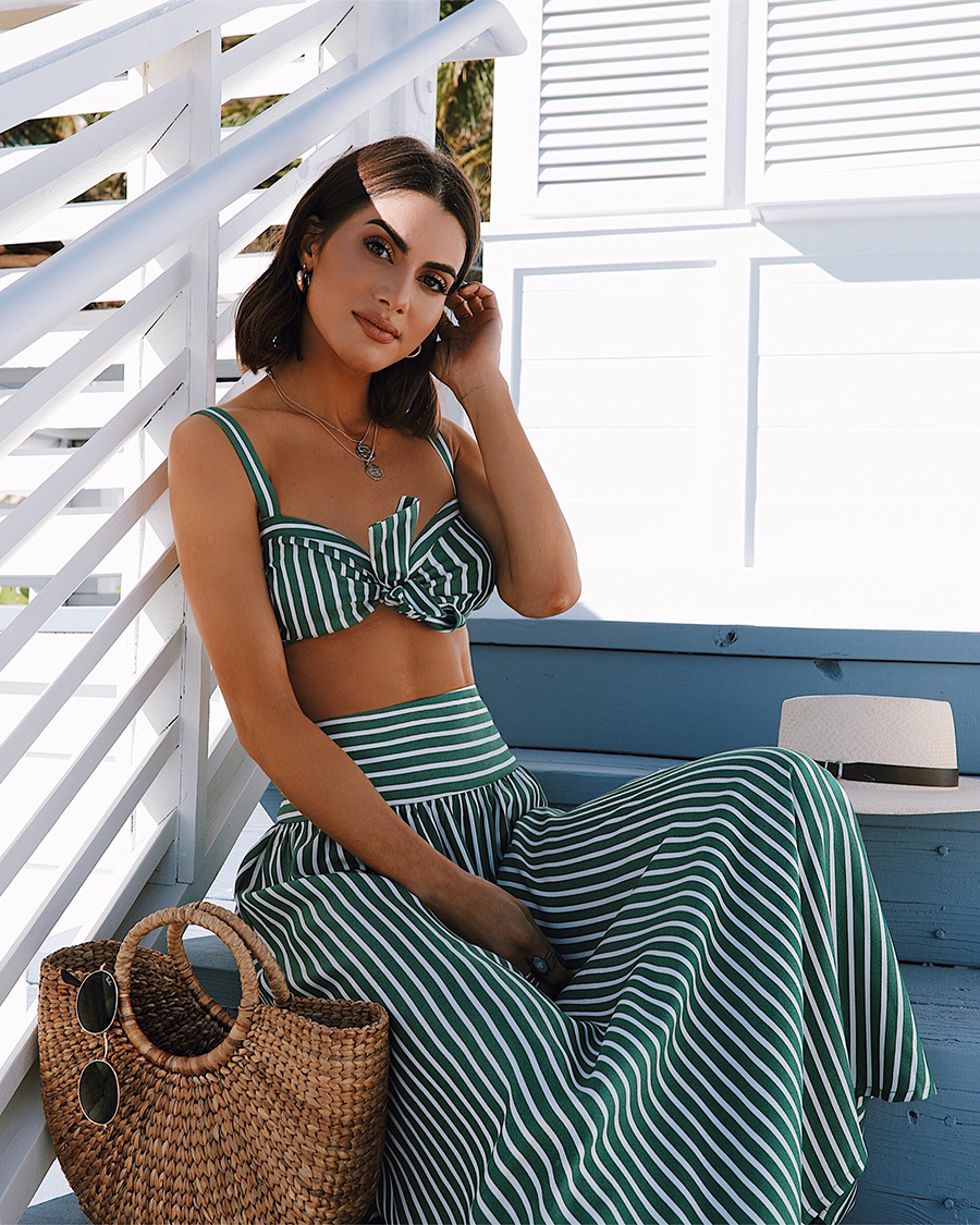 vestido tropical ombro a ombro