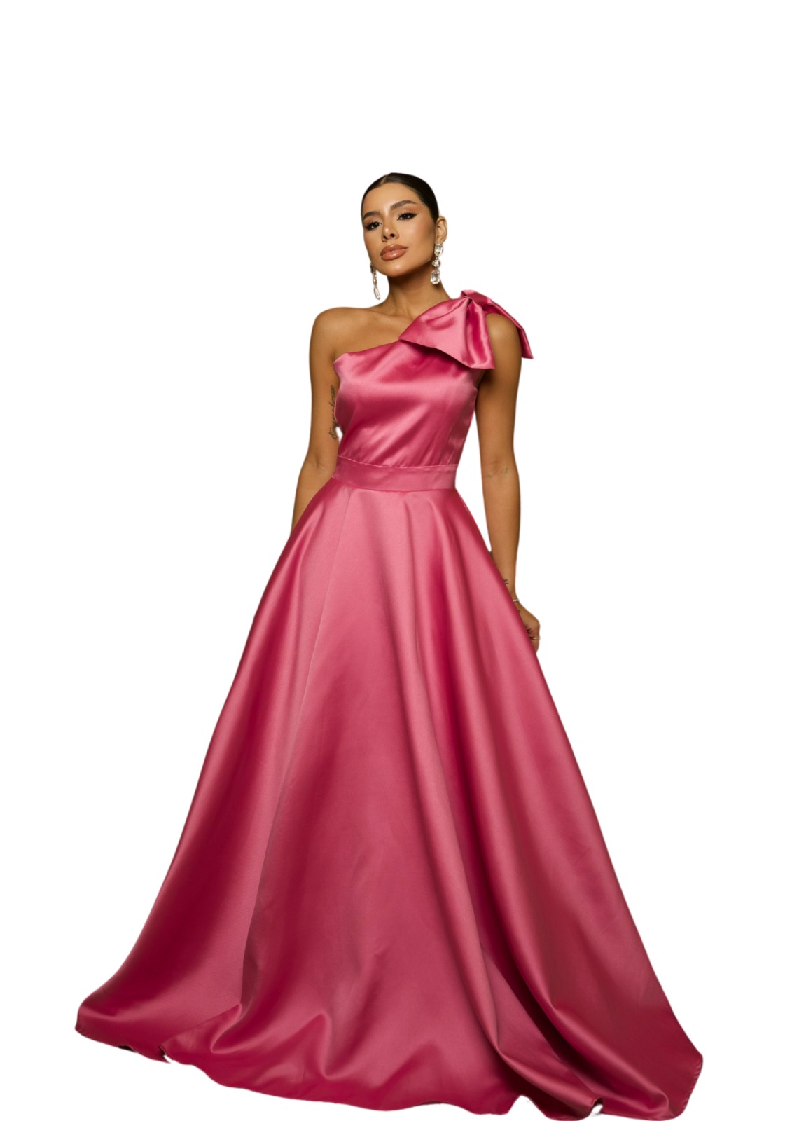 Vestido zibeline marsala