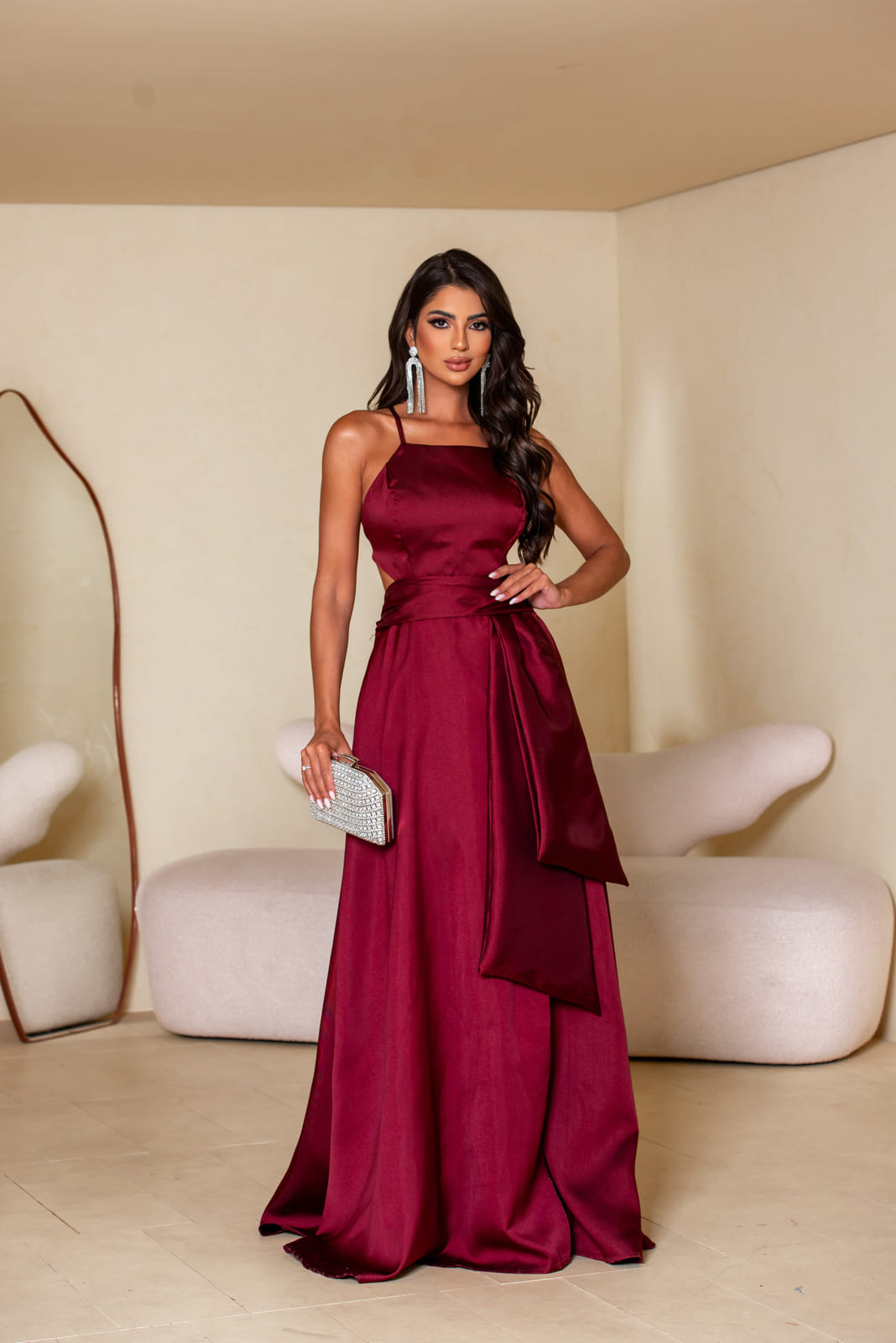 Vestido zibeline azul