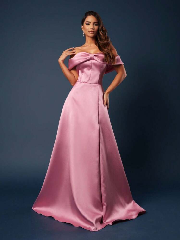 Vestido zibeline marsala