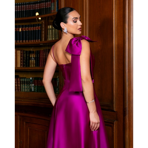 Vestido zibeline metalizado