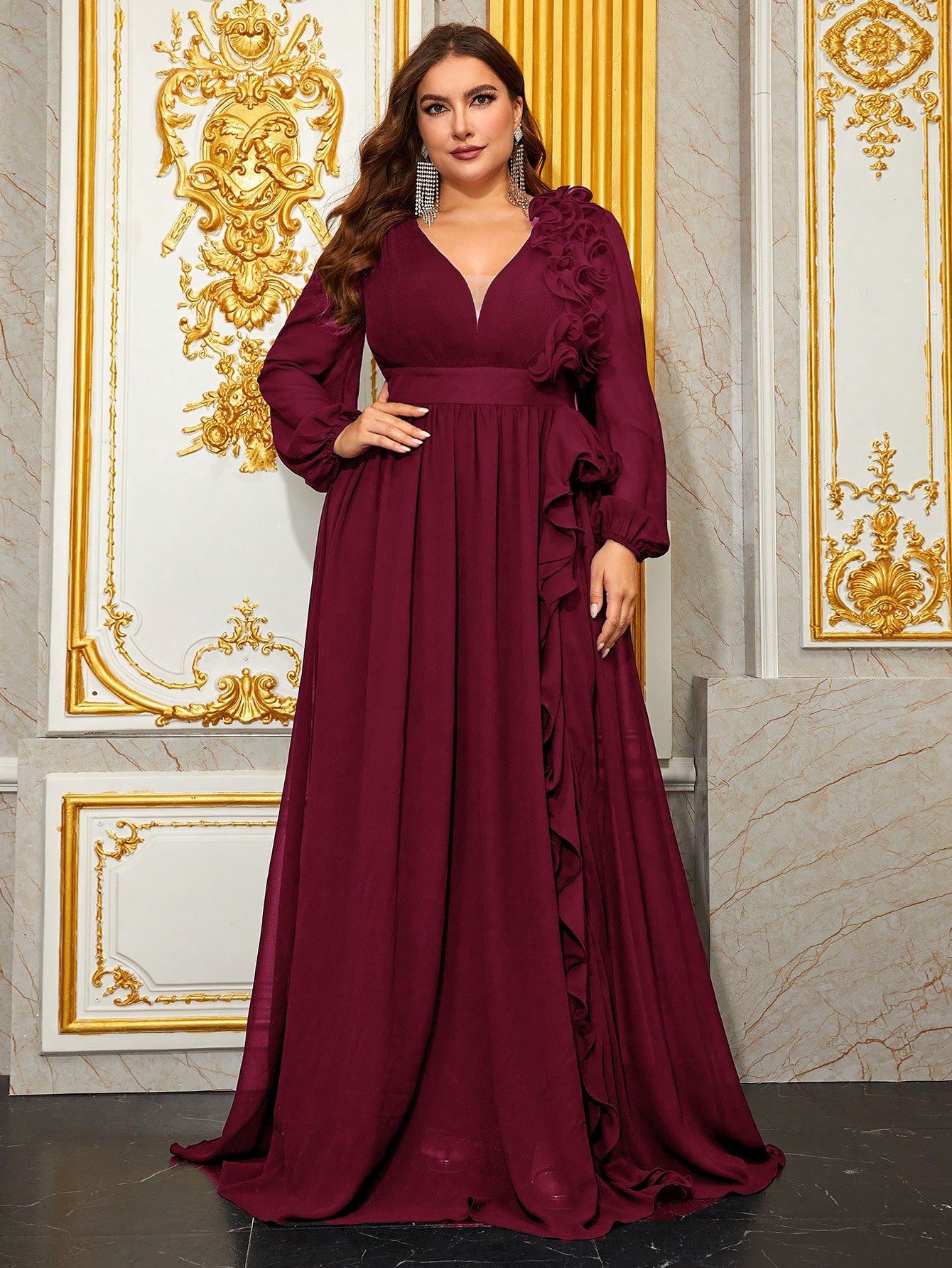 Vestido zibeline ombro a ombro