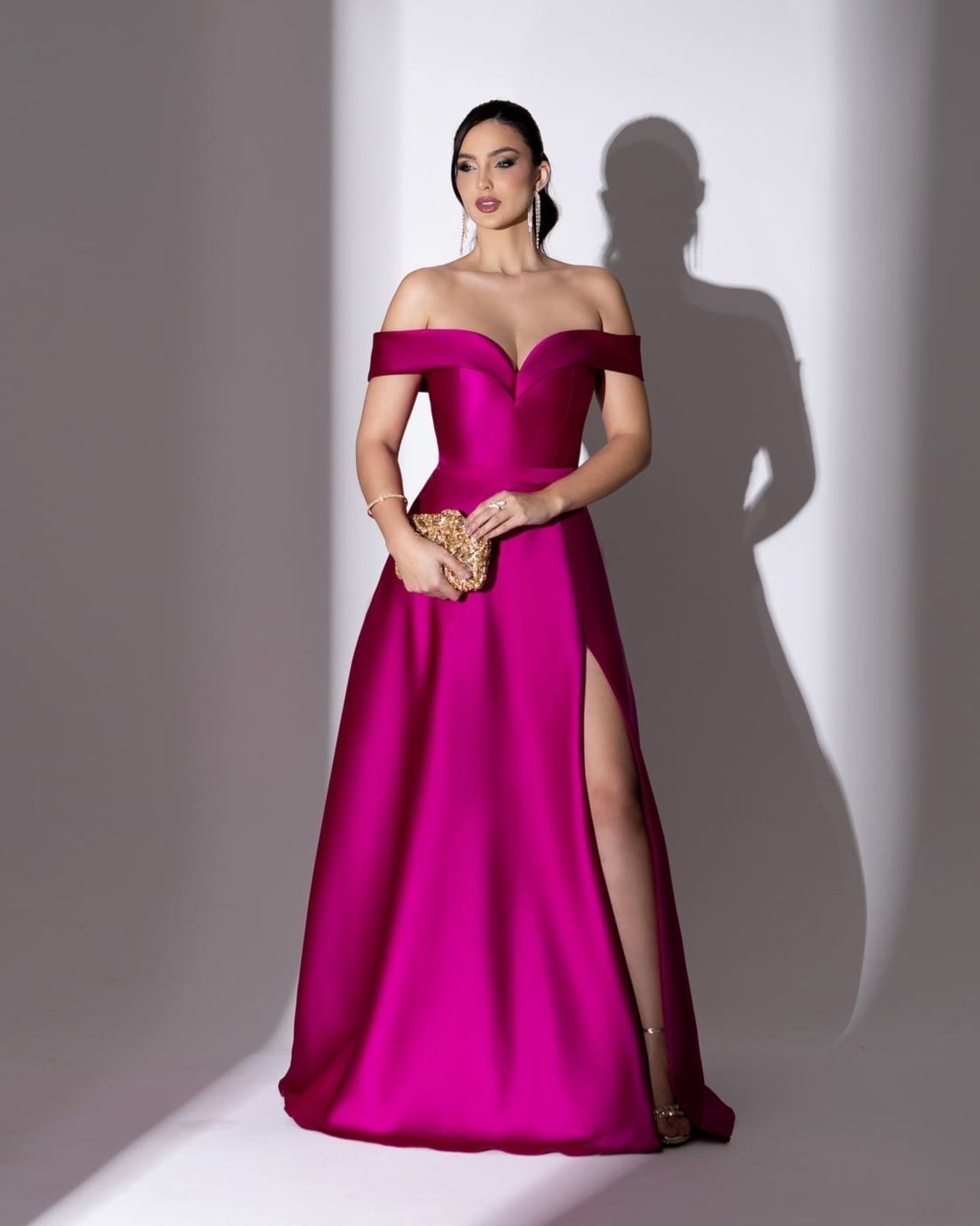 Vestido zibeline metalizado