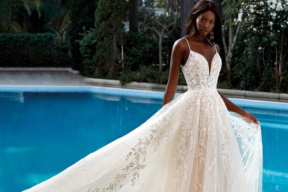 Vestidos de noiva princesa com brilho