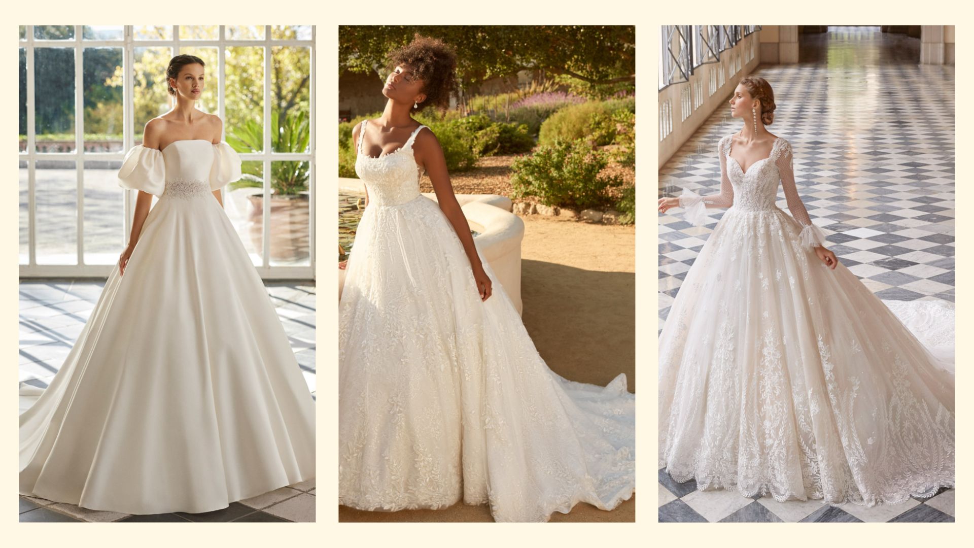 Vestidos de noiva princesa com renda