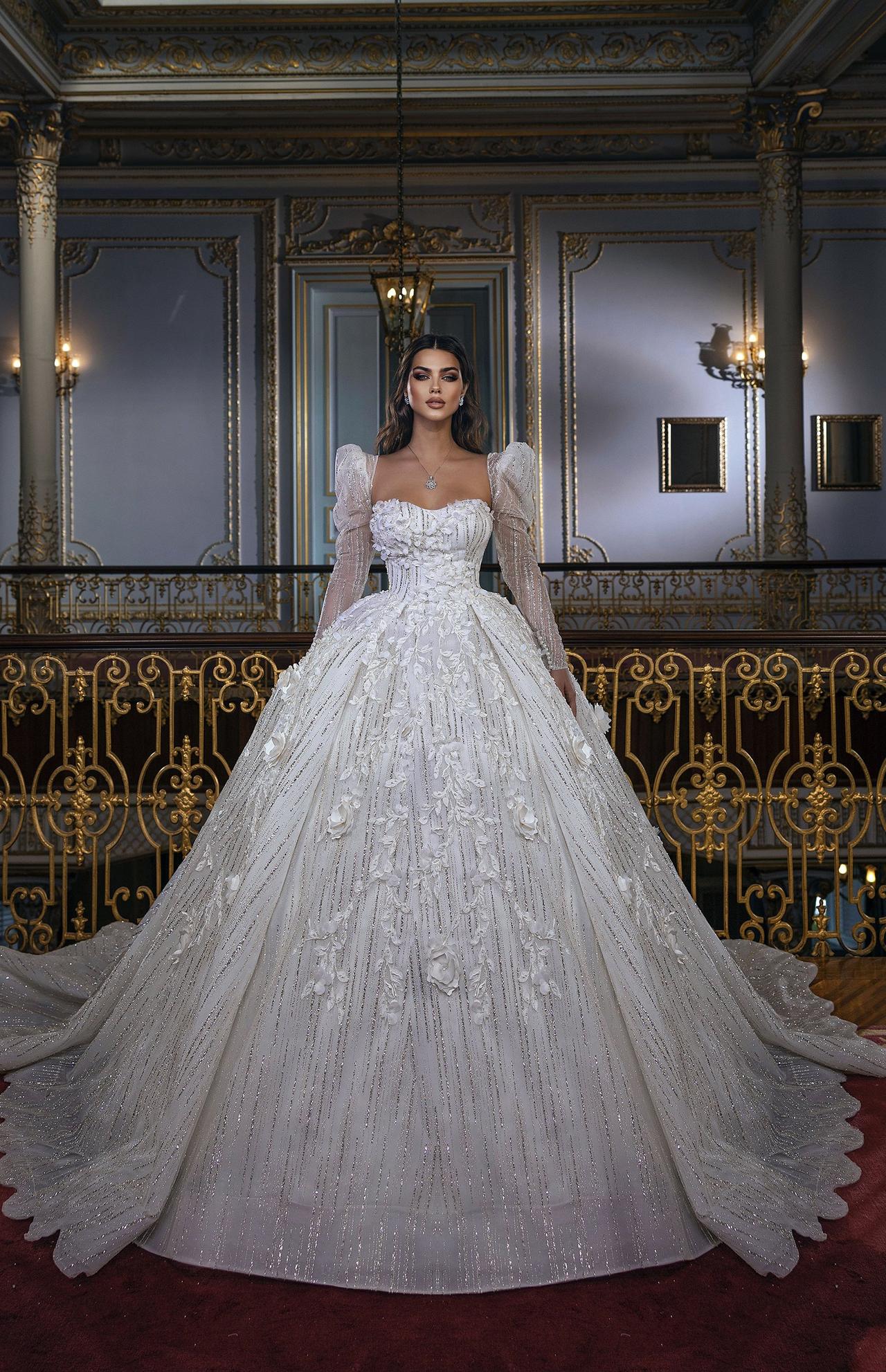 Vestidos de noiva princesa decote coração