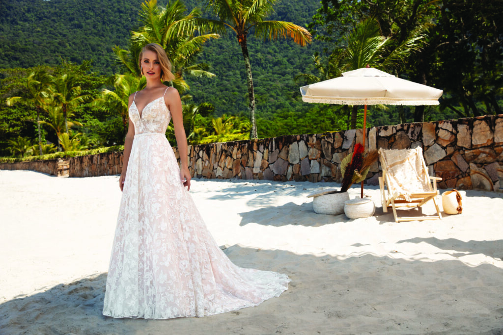 vestidos para casar na praia