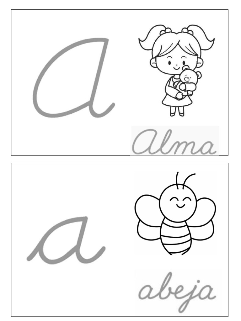 desenho vogal a cursiva para pintar