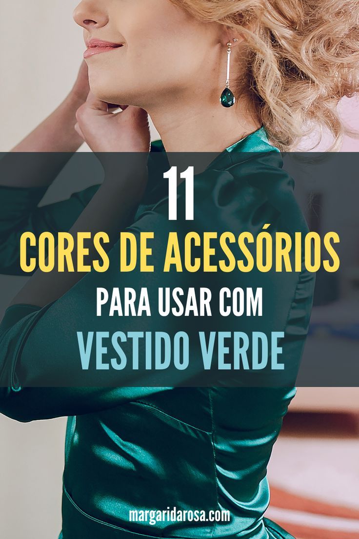 colar verde esmeralda com vestido preto