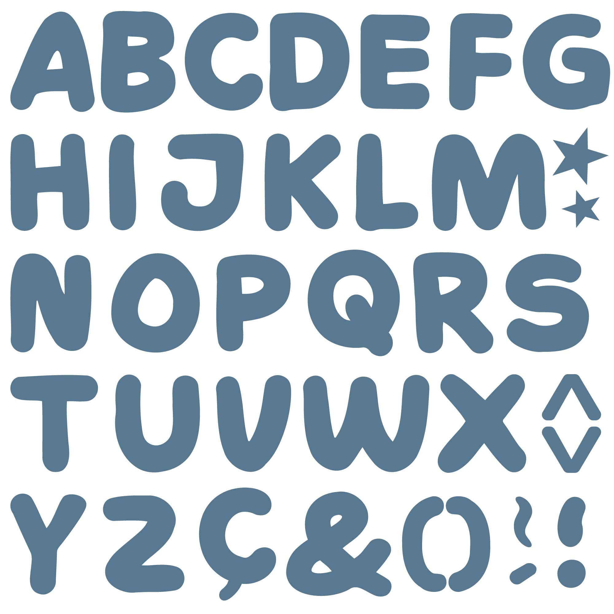cartazes com letras