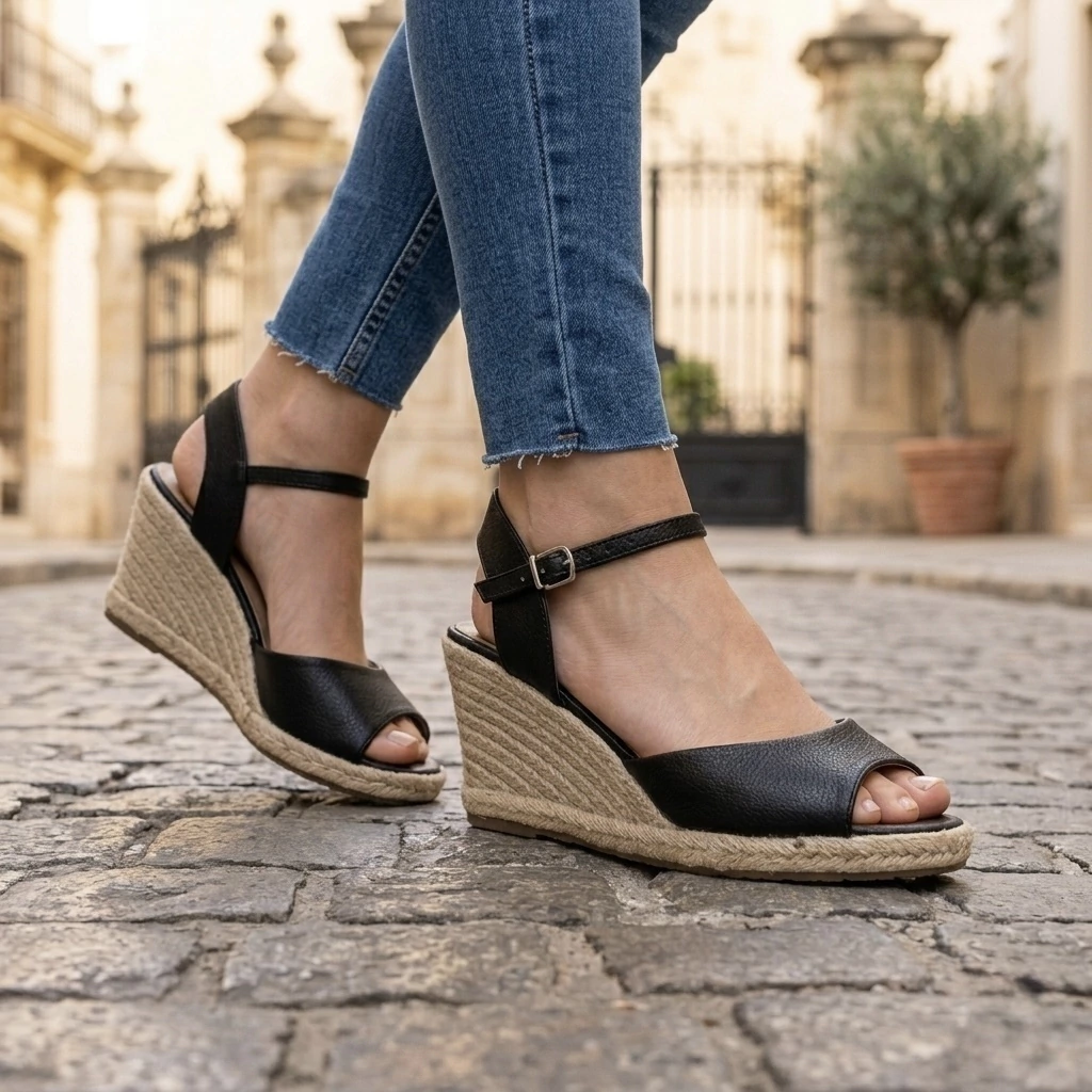 espadrille com amarração