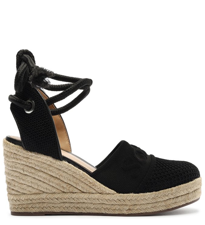 espadrille salto baixo/médio