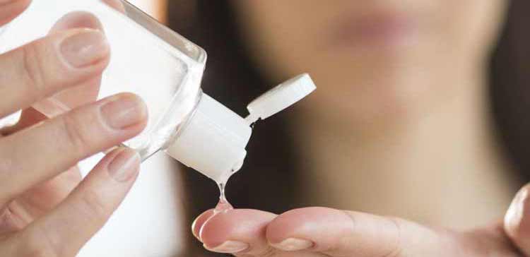 semipreciosas e álcool em gel
