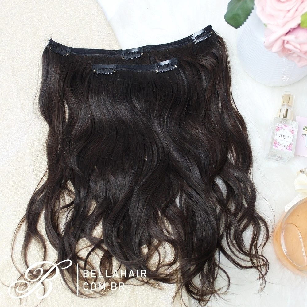 aplique de cabelo humano queratina