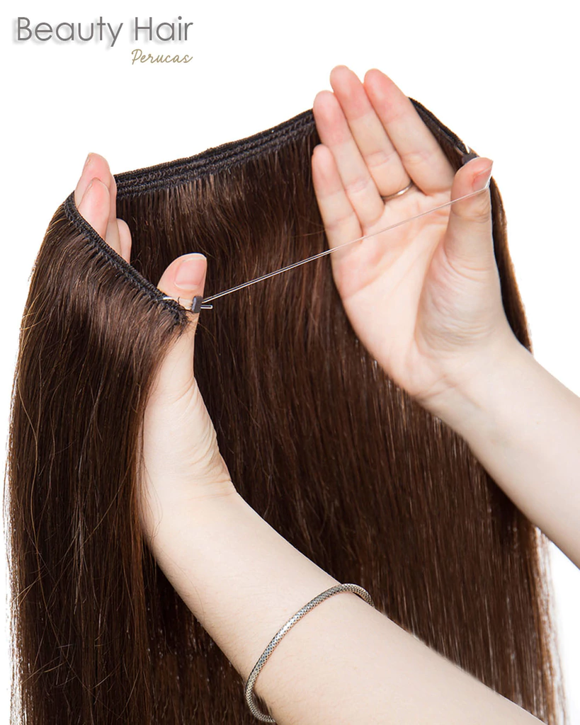 cabelo humano para alongamento