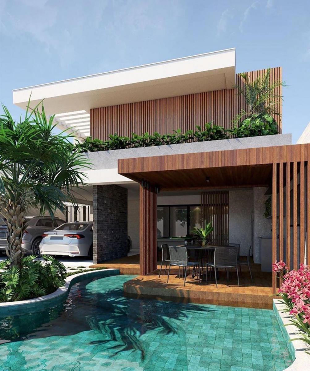 área gourmet com piscina simples