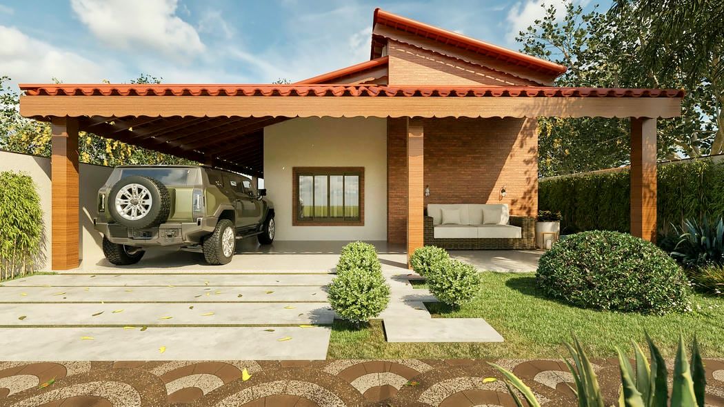 varanda gourmet integrada à garagem
