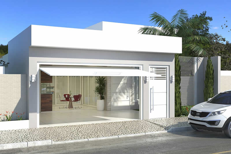 varanda gourmet integrada à garagem