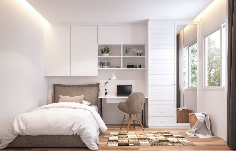 armário aéreo para quarto pequeno