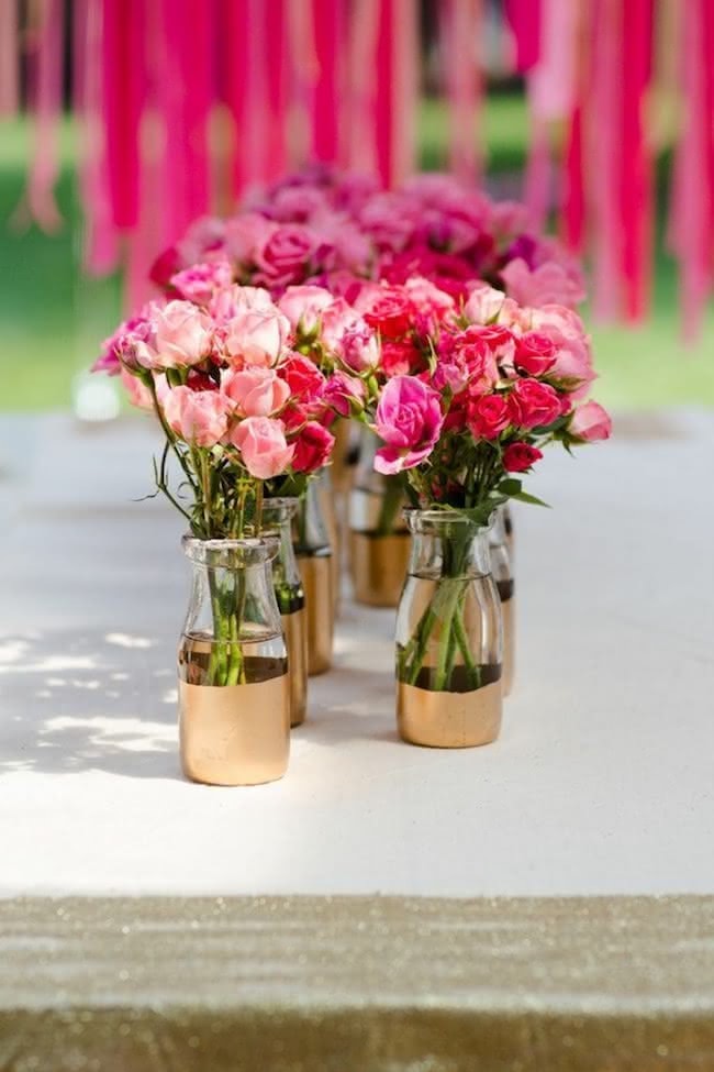 decoração de mesa de aniversário simples
