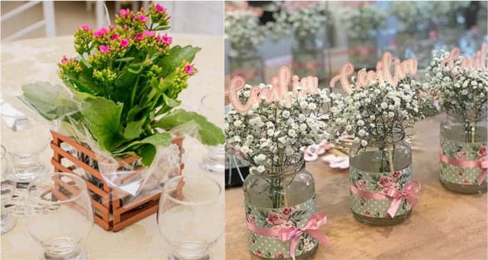decoração de aniversário com materiais reciclados