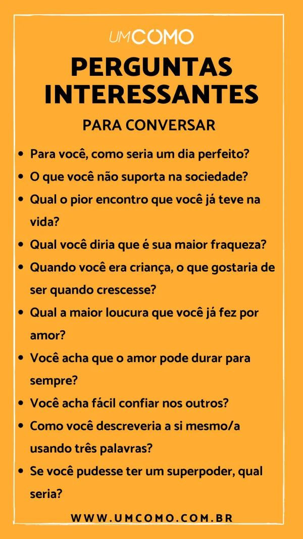 temas para puxar assunto
