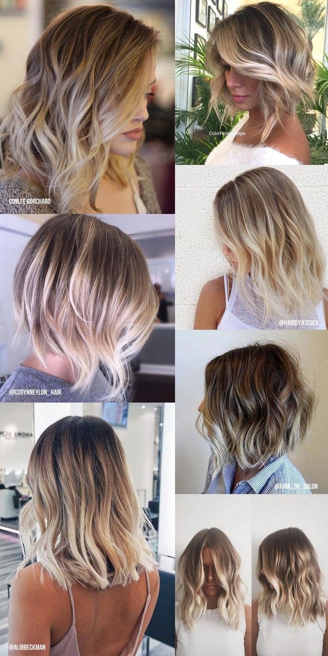 tendências balayage cabelo curto