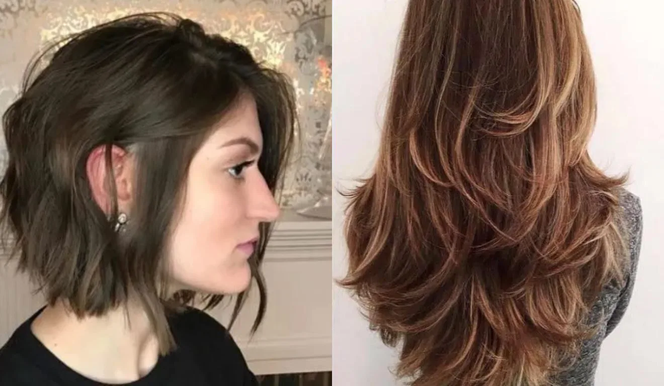 diferença balayage cabelo curto vs longo