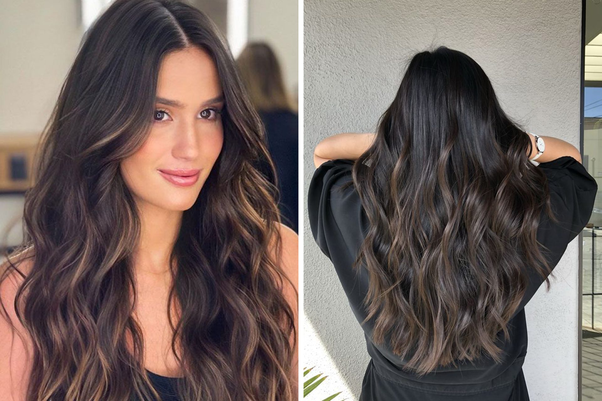 morena iluminada cabelo preto
