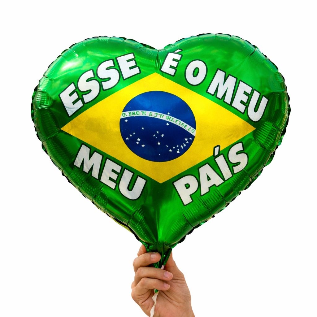 decoração festa Brasil balões